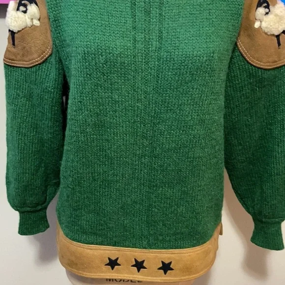 ICEBERG Green Wool Alpaca Ram Sweater - Picture 4 of 14